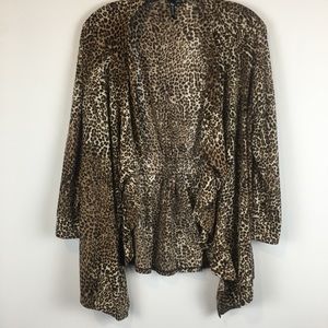 Milano Soft Animal Print Cardigan Size Large